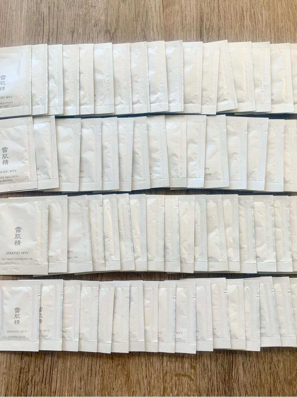 KOSÉ SEKKISEI MYV Actirise 69 pc Sample Skincare Set Lotion Emulsion Oil Wash